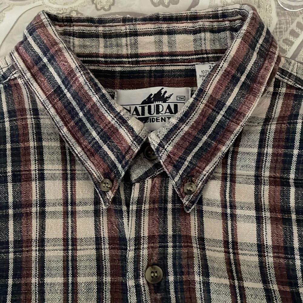 Men’s 3X plaid button down shirt